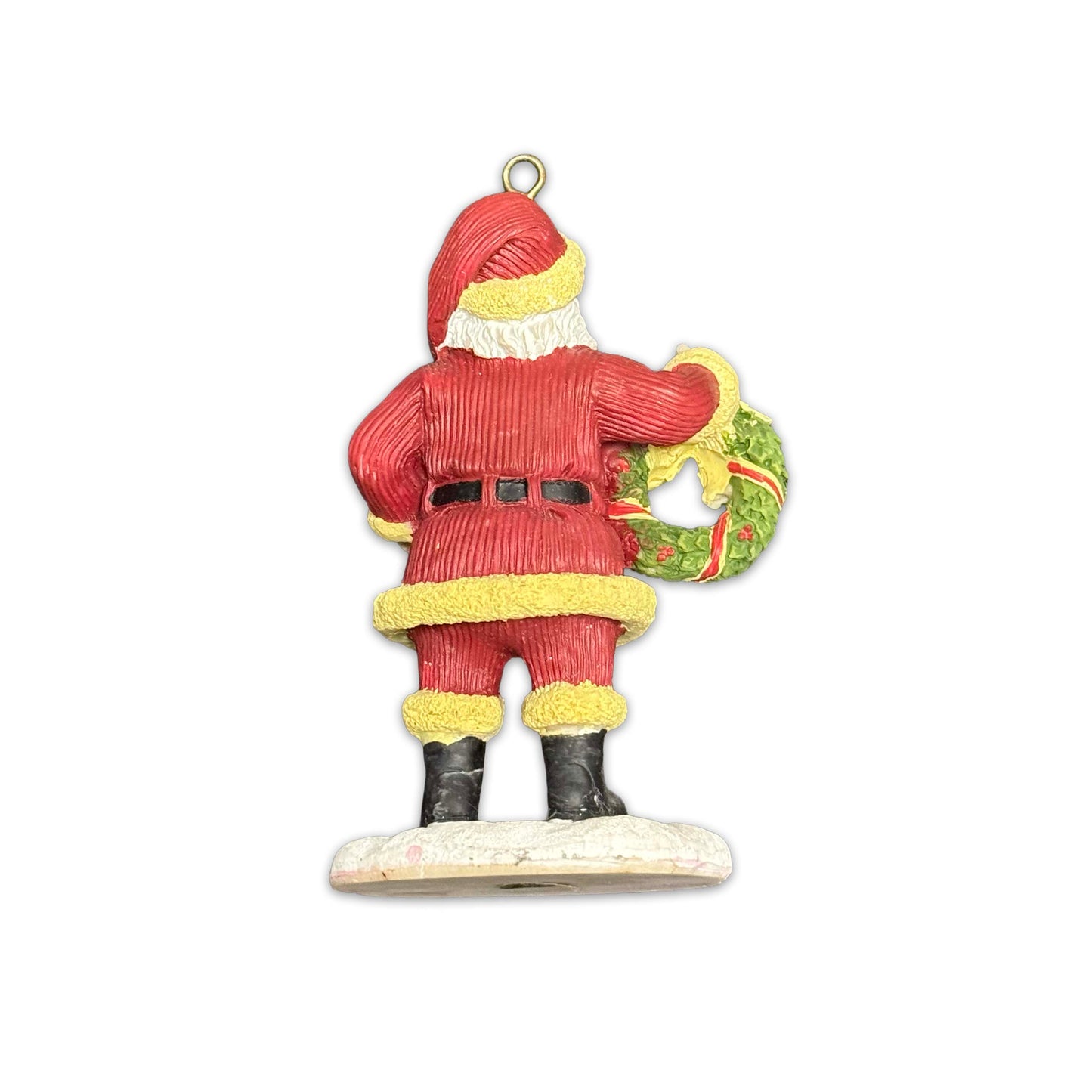 FS Santa Wreath Figurine Ornament