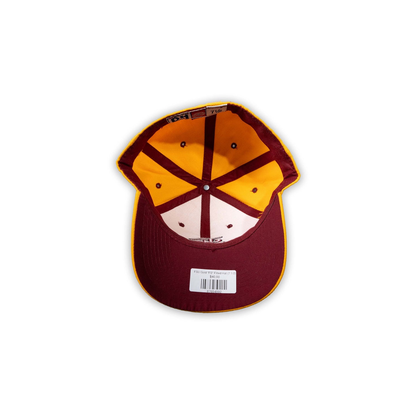 FSU Gold "FS" Fitted Hat (7 1/2)