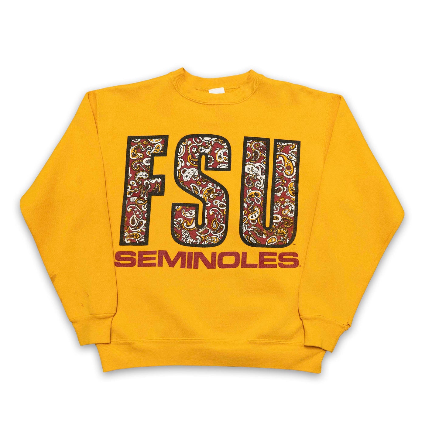 FSU Jostens Gold Paisley Sweatshirt (As-Is)