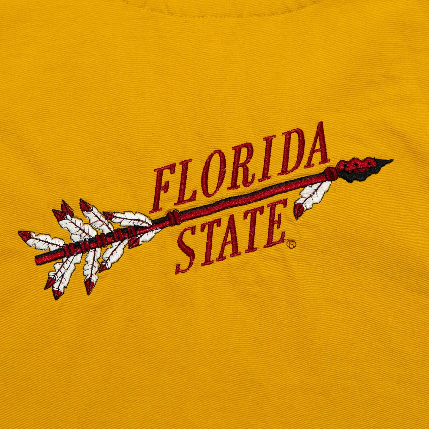 Womens Gold Embroidered Florida State Cotton Vest