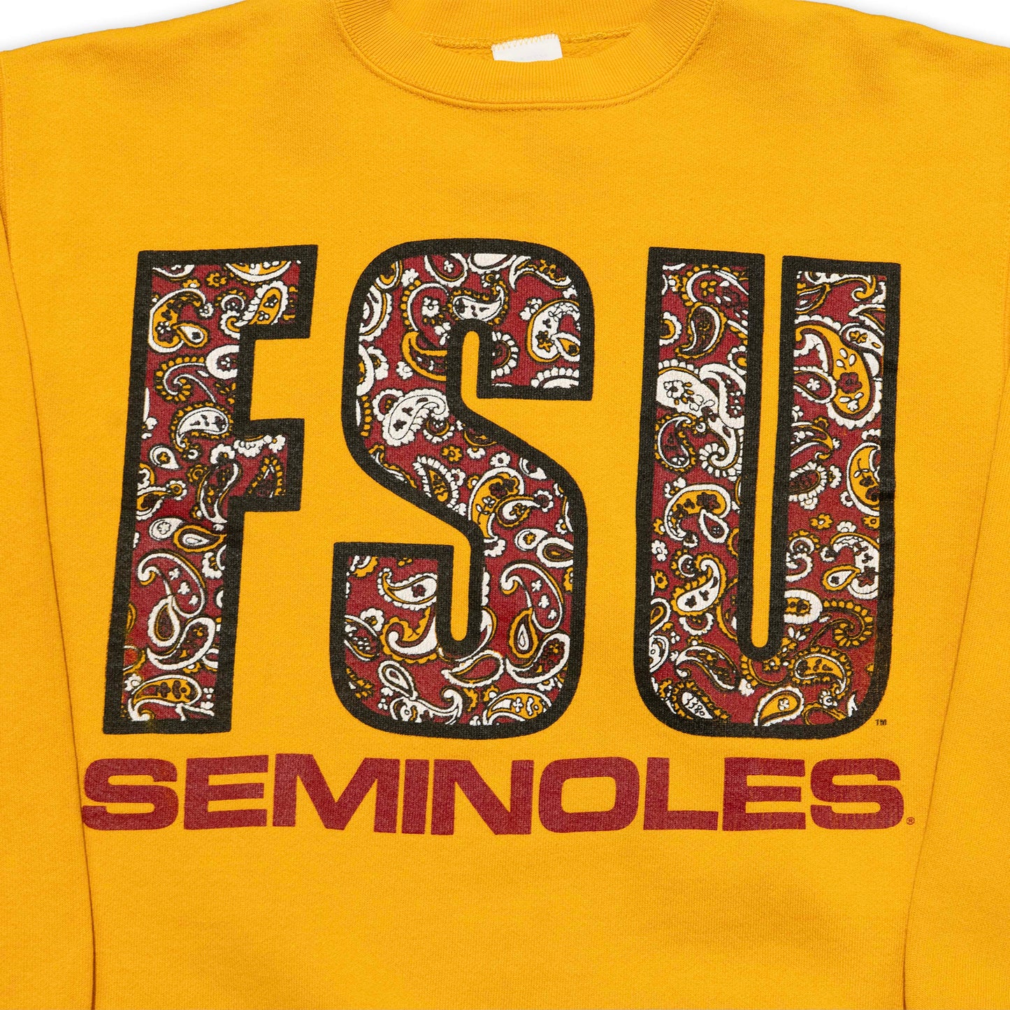 FSU Jostens Gold Paisley Sweatshirt (As-Is)