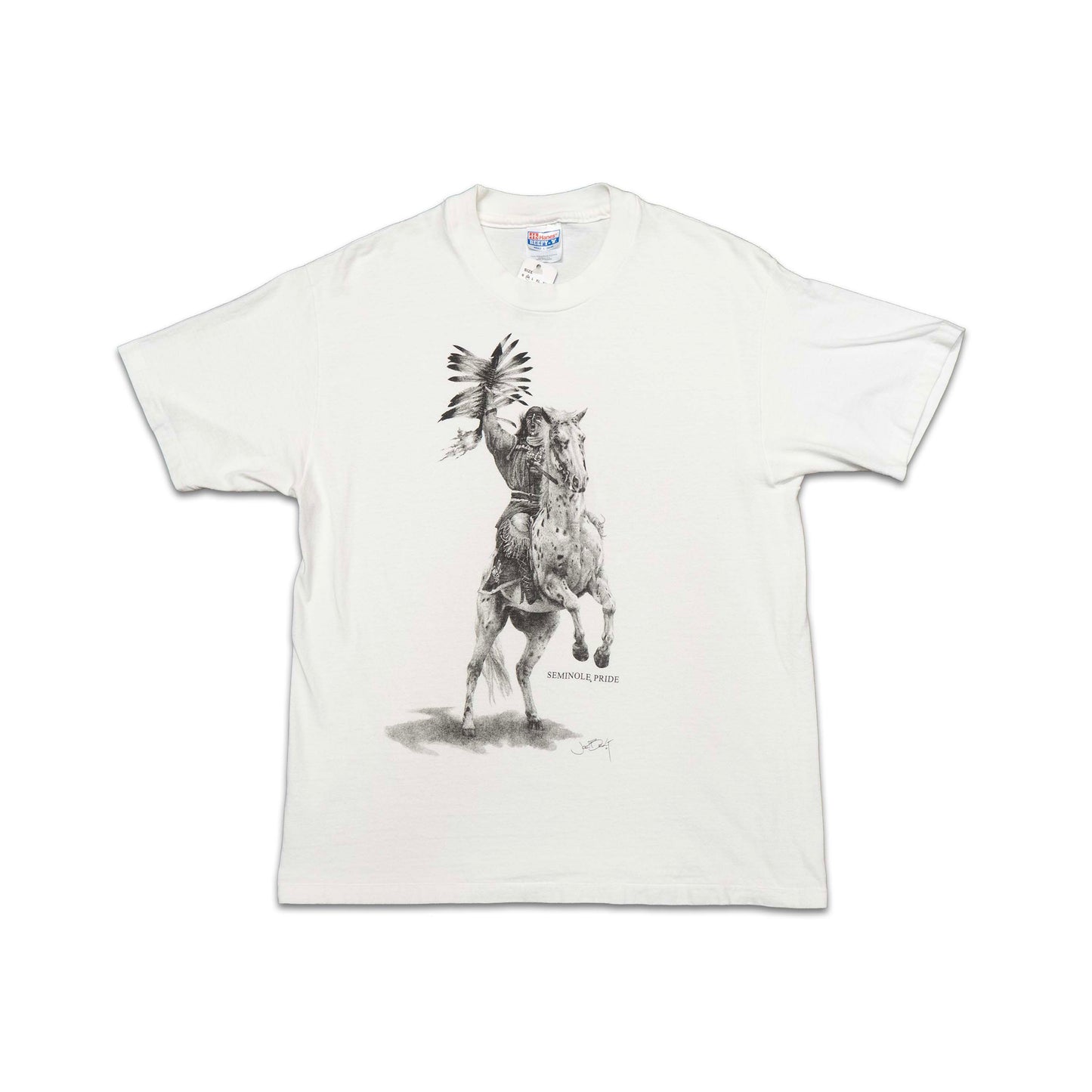 FSU Hanes White Osceola & Renegade Tee