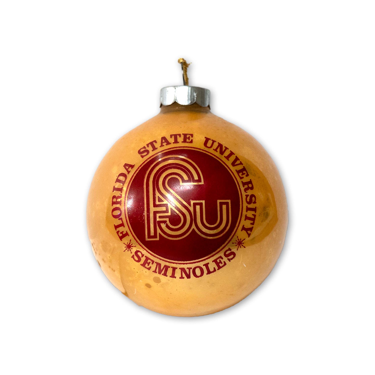 FSU 70's Gold Ornament