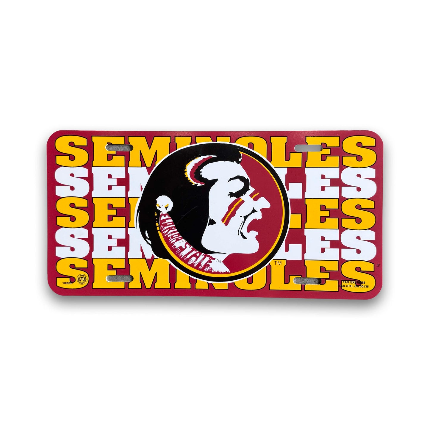 Repeating Seminoles License Plate