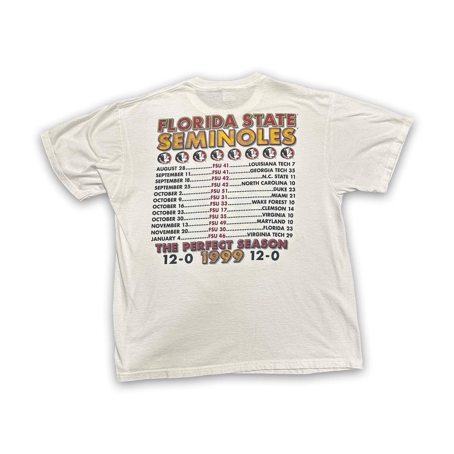 FSU "The Perfect Season" White Tee