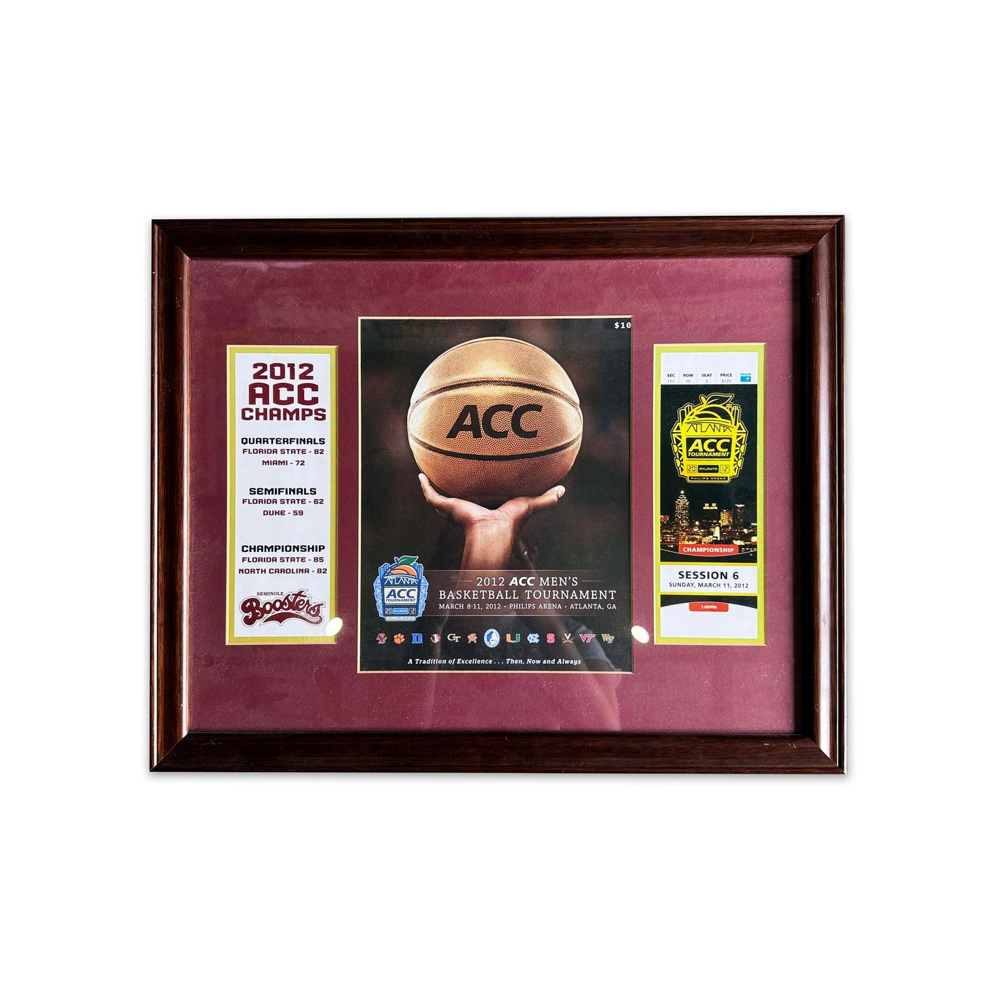2012 ACC Men's Basketball Champs Frame