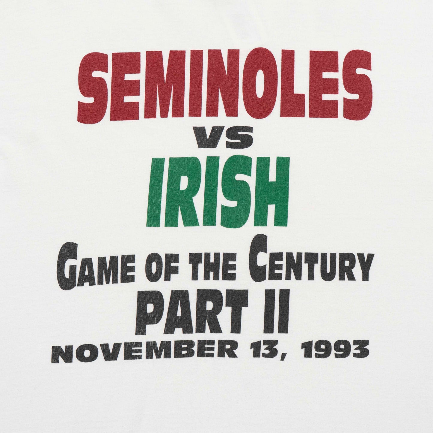 FSU vs Irish 1993 Shirt