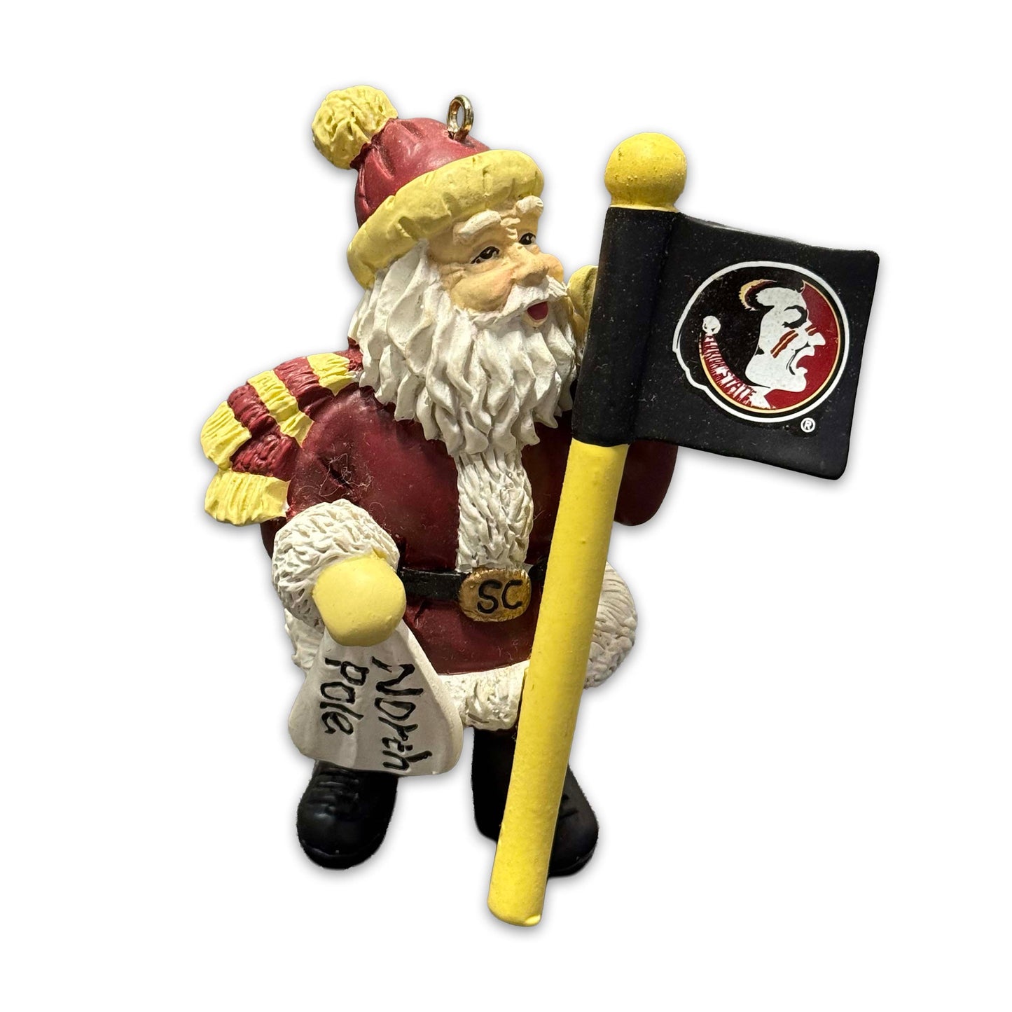 FSU Santa North Pole Ornament