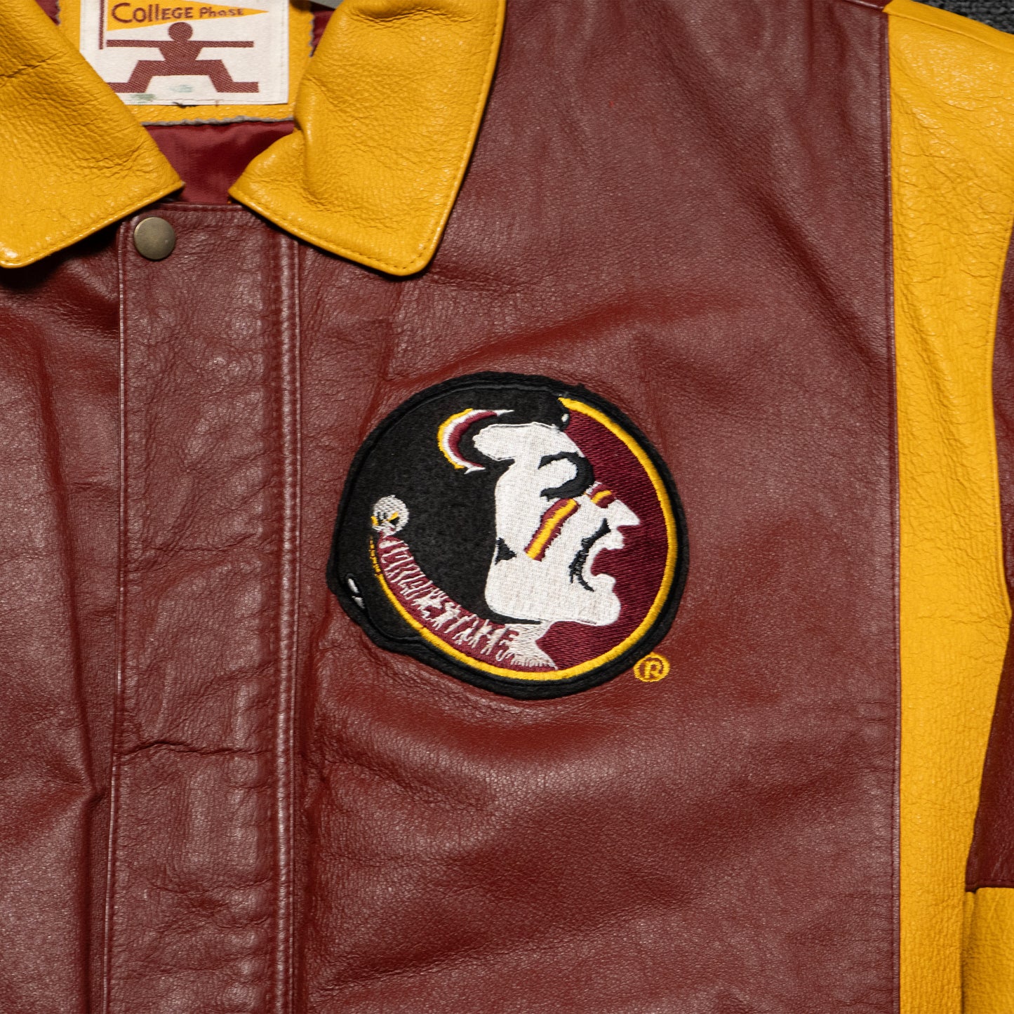 FSU Garnet & Gold Leather Jacket