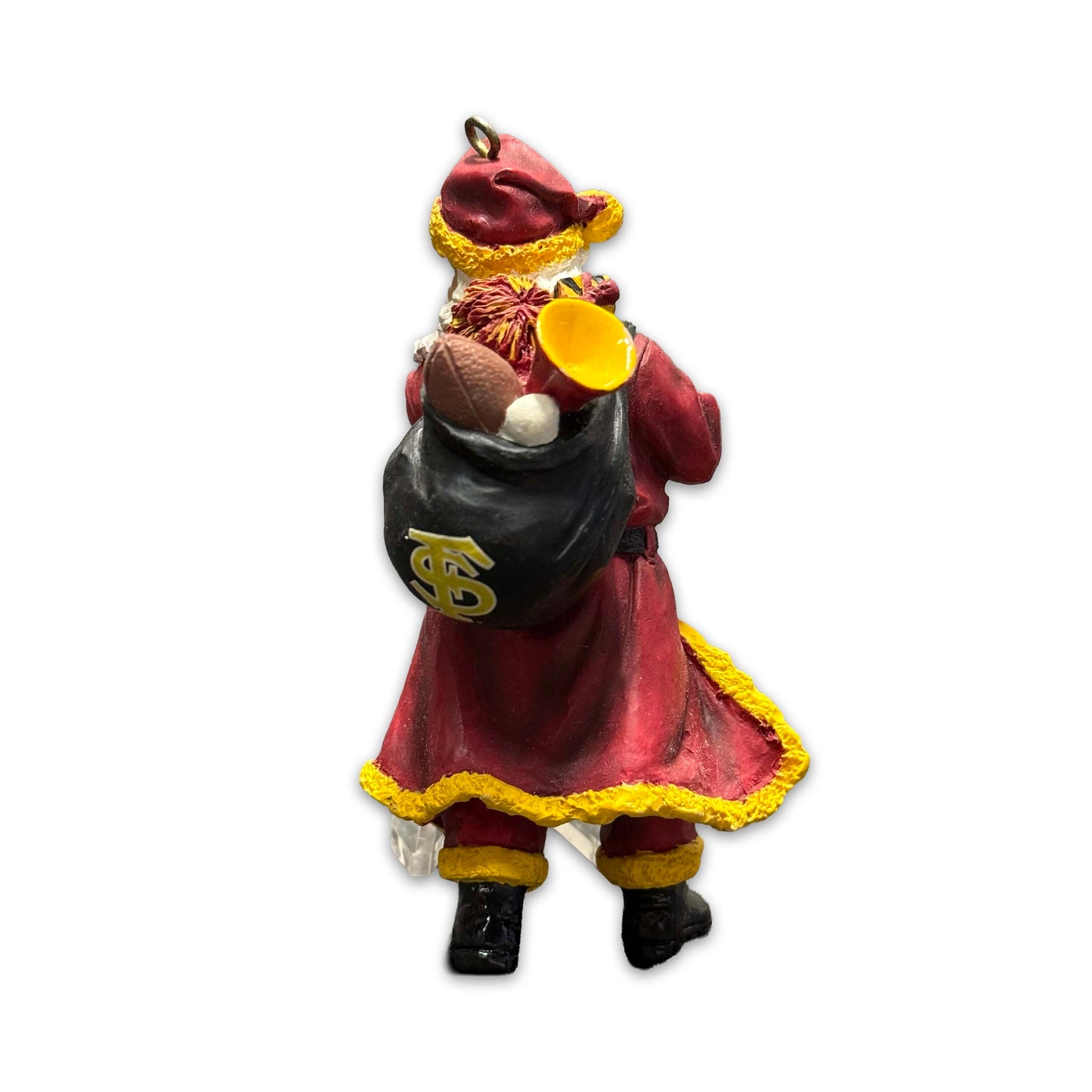 FSU Santa Toy Sack Figurine Ornament