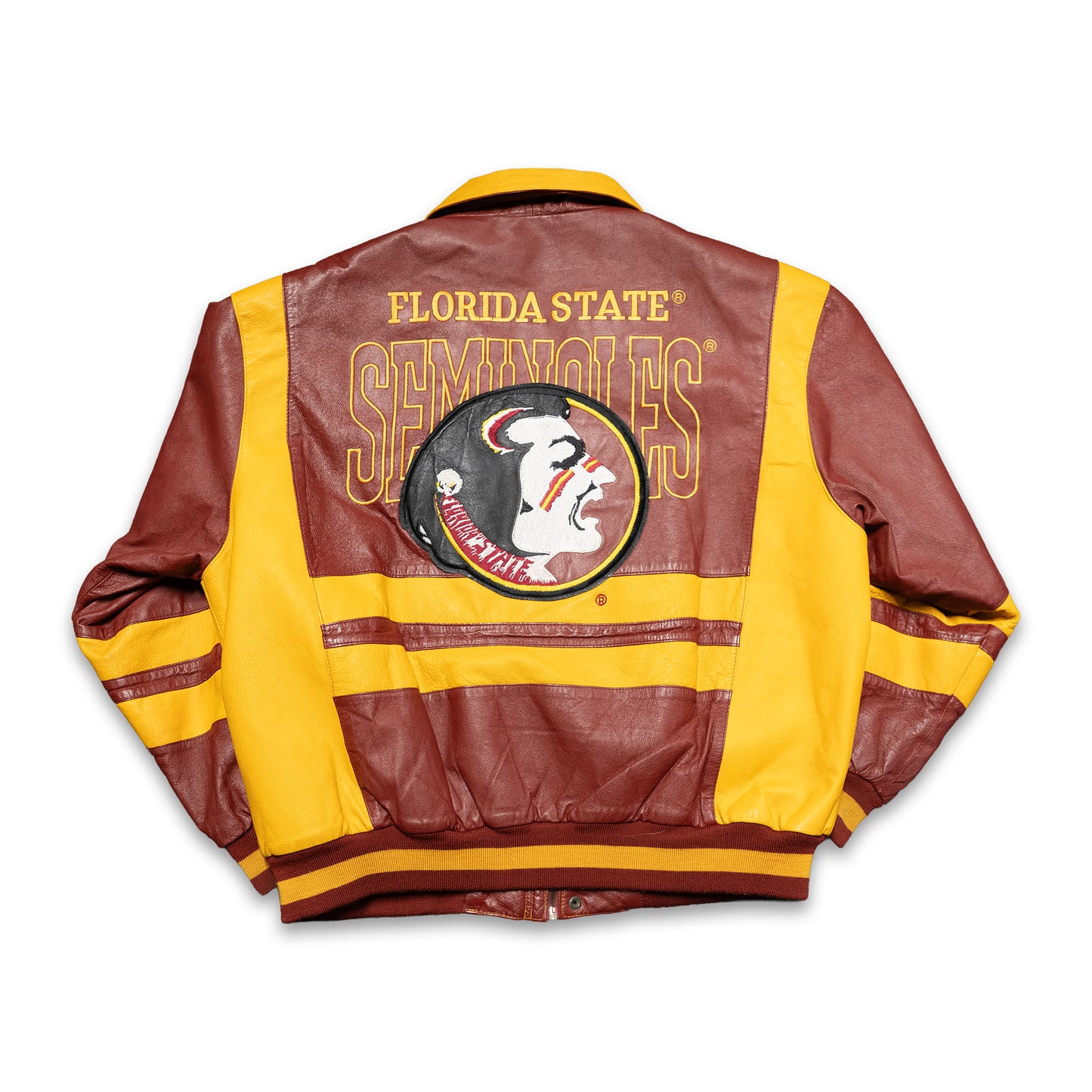 FSU Garnet & Gold Leather Jacket