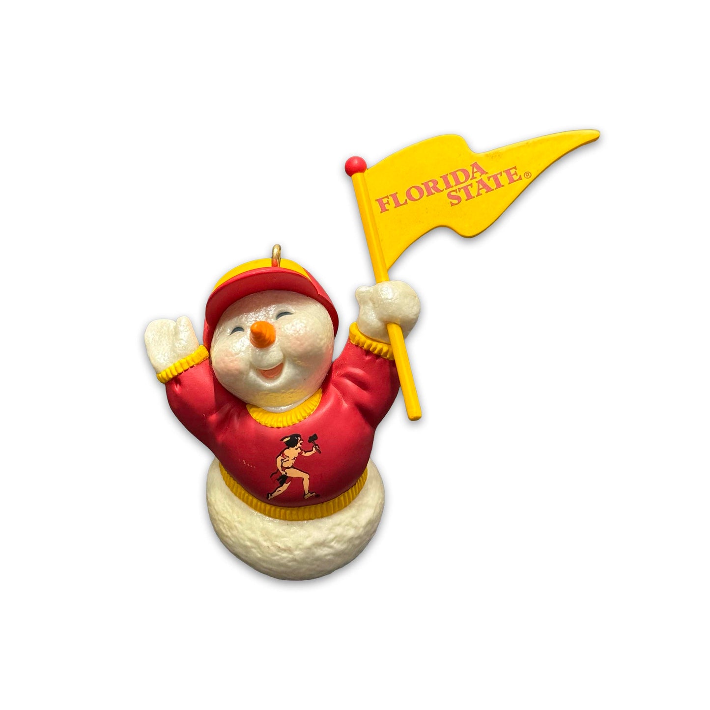 Florida State Running Man Snowman Ornament