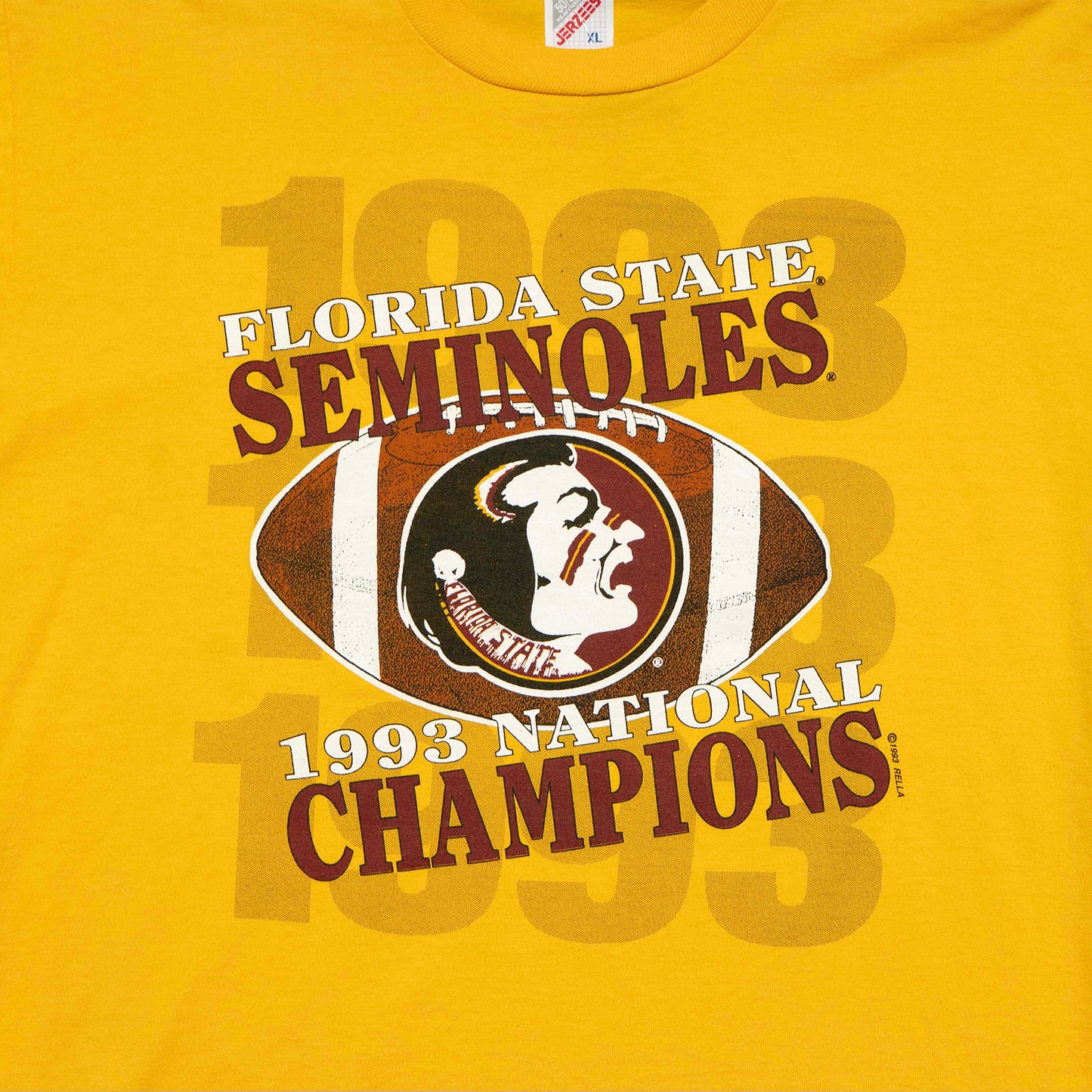 Florida State 1993 National Champions Jerzees Shirt