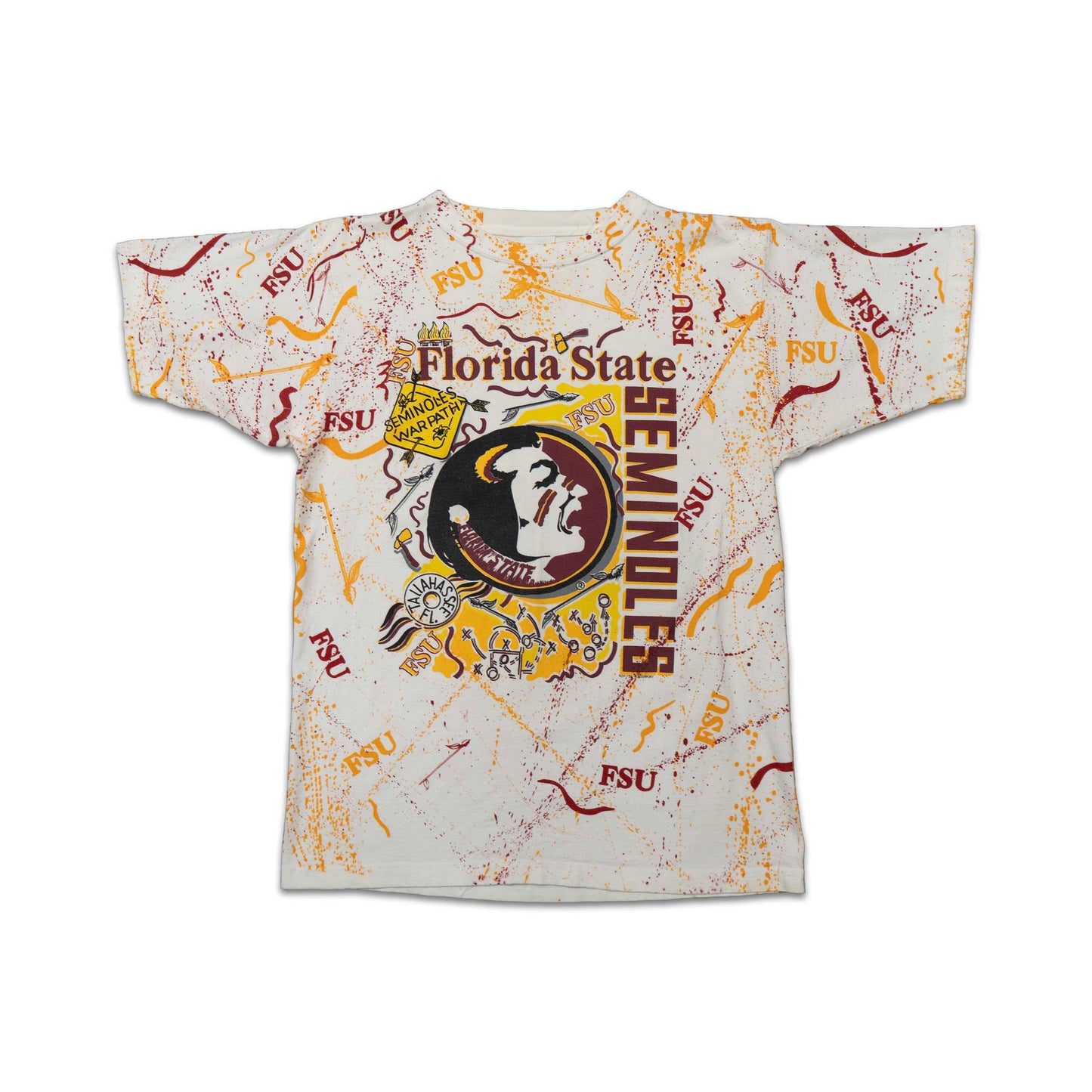 FSU AOP Garnet & Gold Tee