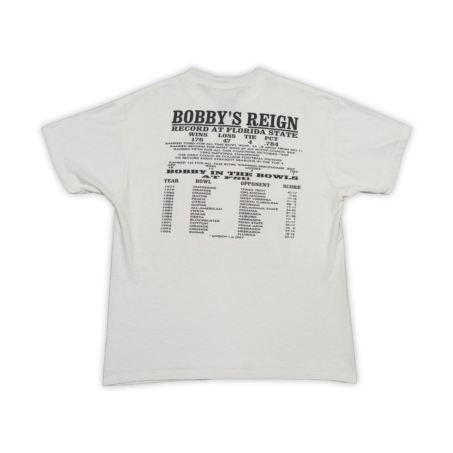 FSU Bowden 25 Years Shirt