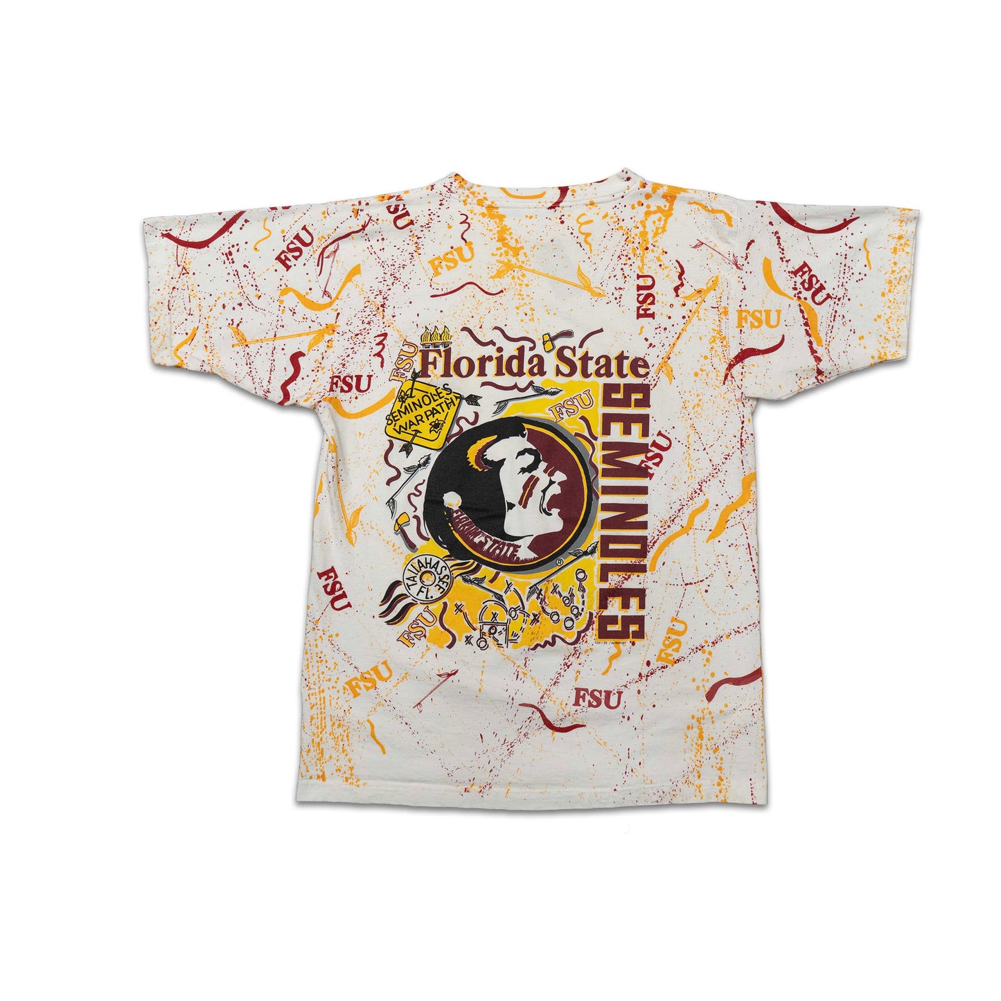 FSU AOP Garnet & Gold Tee
