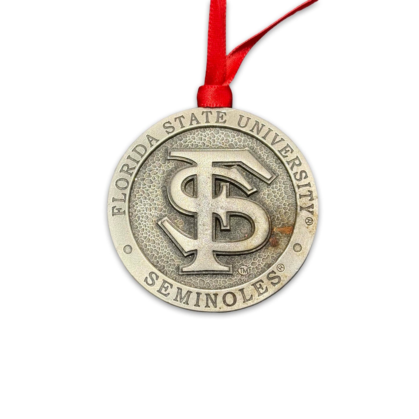 FSU Seminoles FS Pewter Ornament (As-Is)