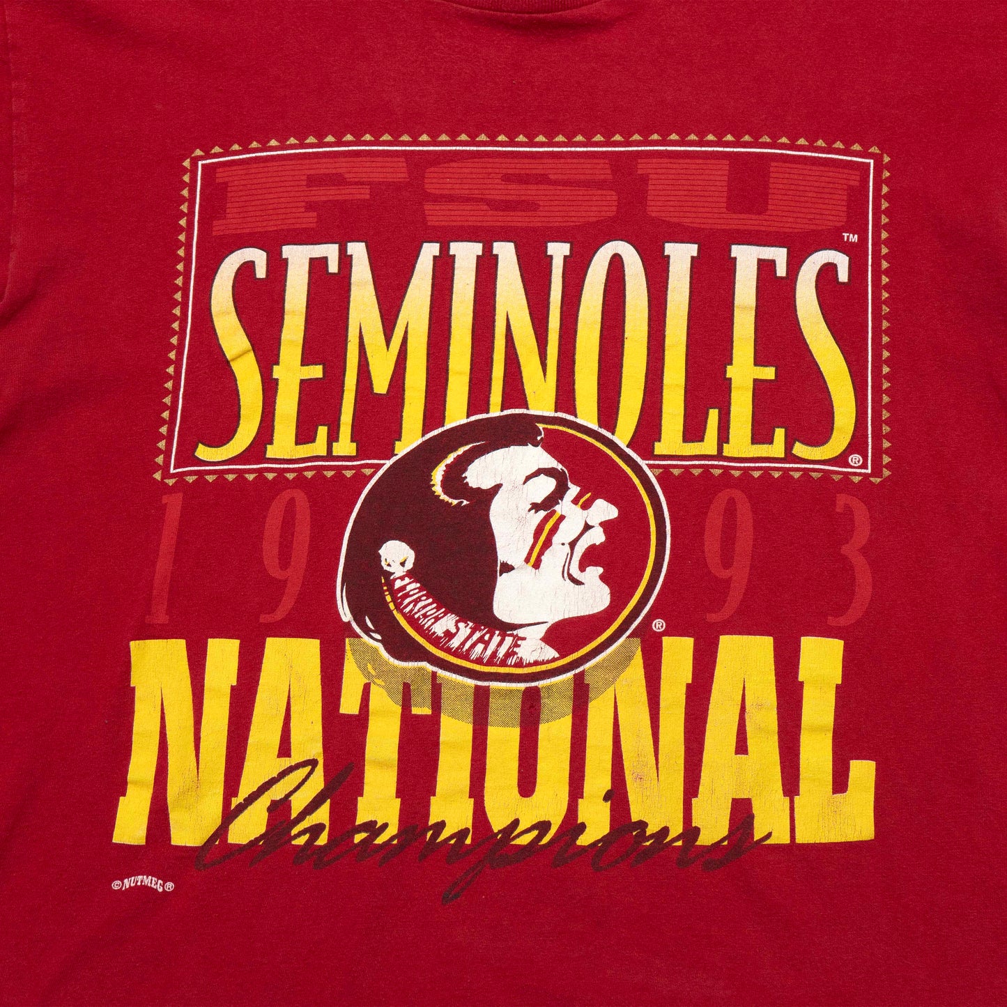 Seminoles 1993 National Champions Nutmeg Shirt (As-Is)