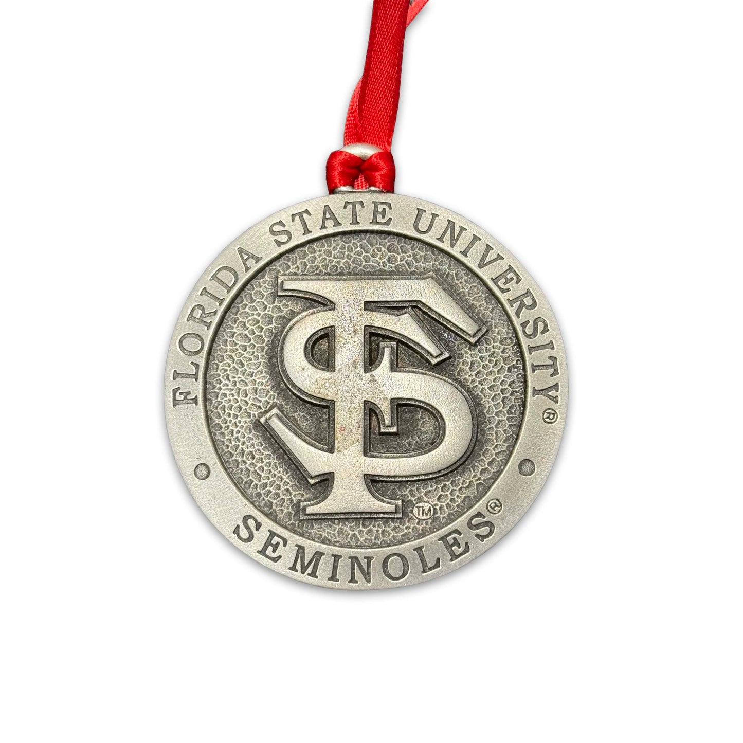 FSU Seminoles FS Pewter Ornament (As-Is)