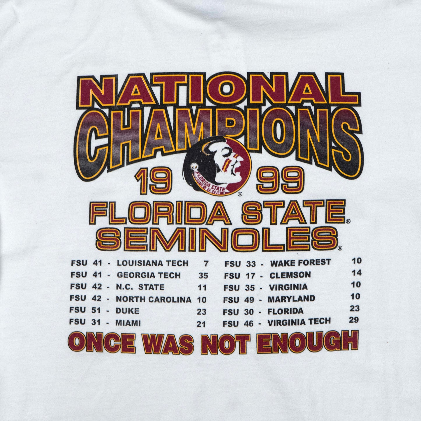 Florida State Noles 1993 1999 Champions Shirt