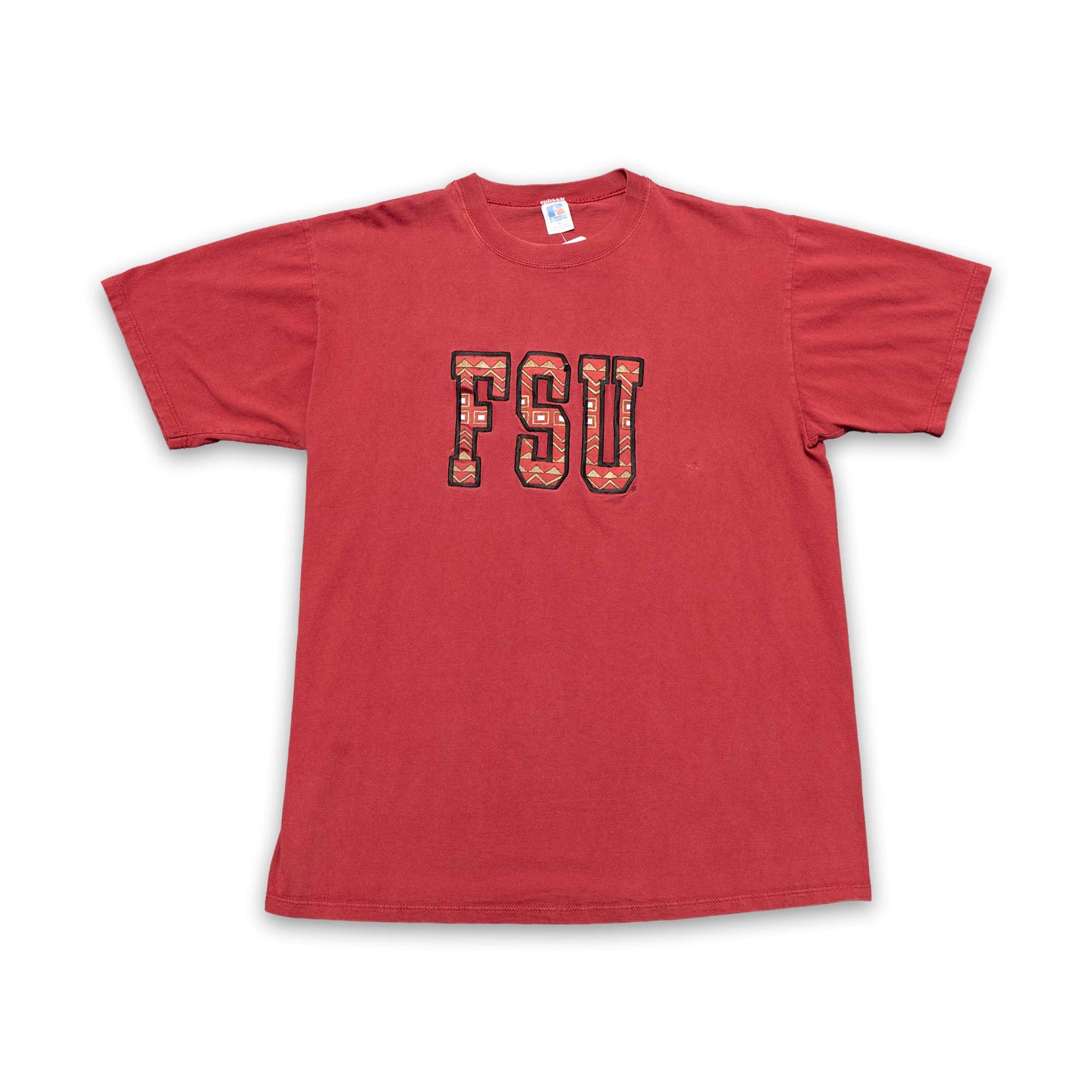 FSU Russell Black Embroidered Design Garnet Tee