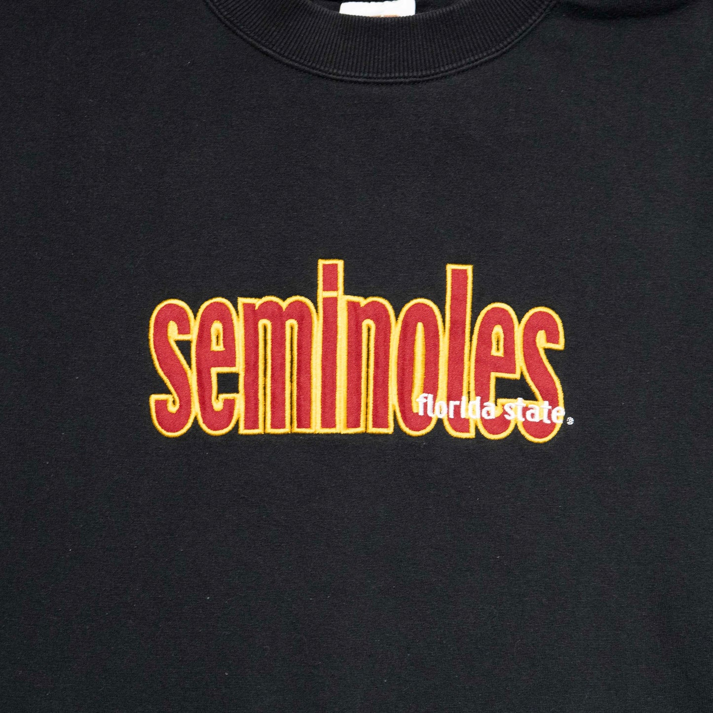 Seminoles Black Red Oak Crewneck