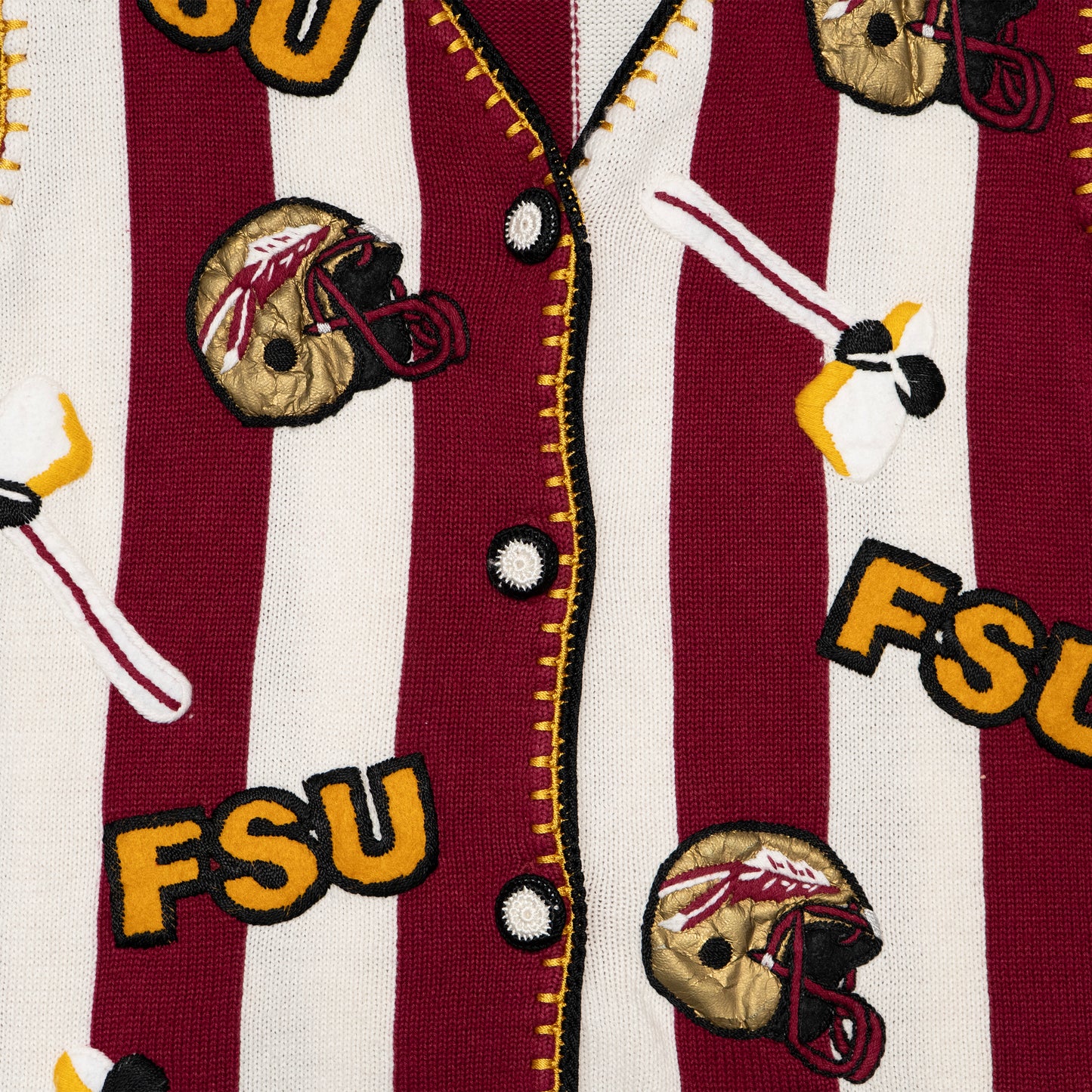 FSU Striped Patch Vest