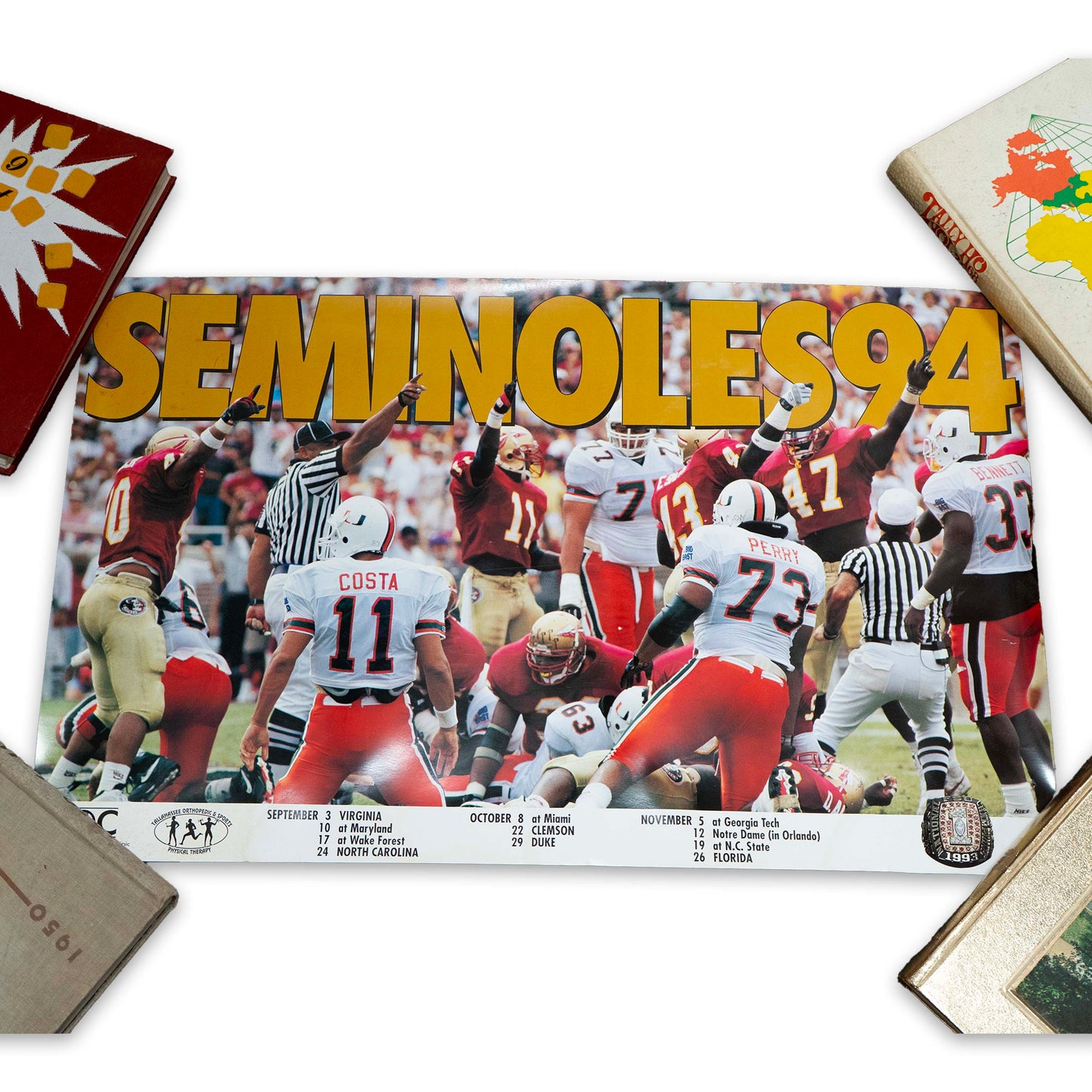 1994 FSU Season Schedule Poster