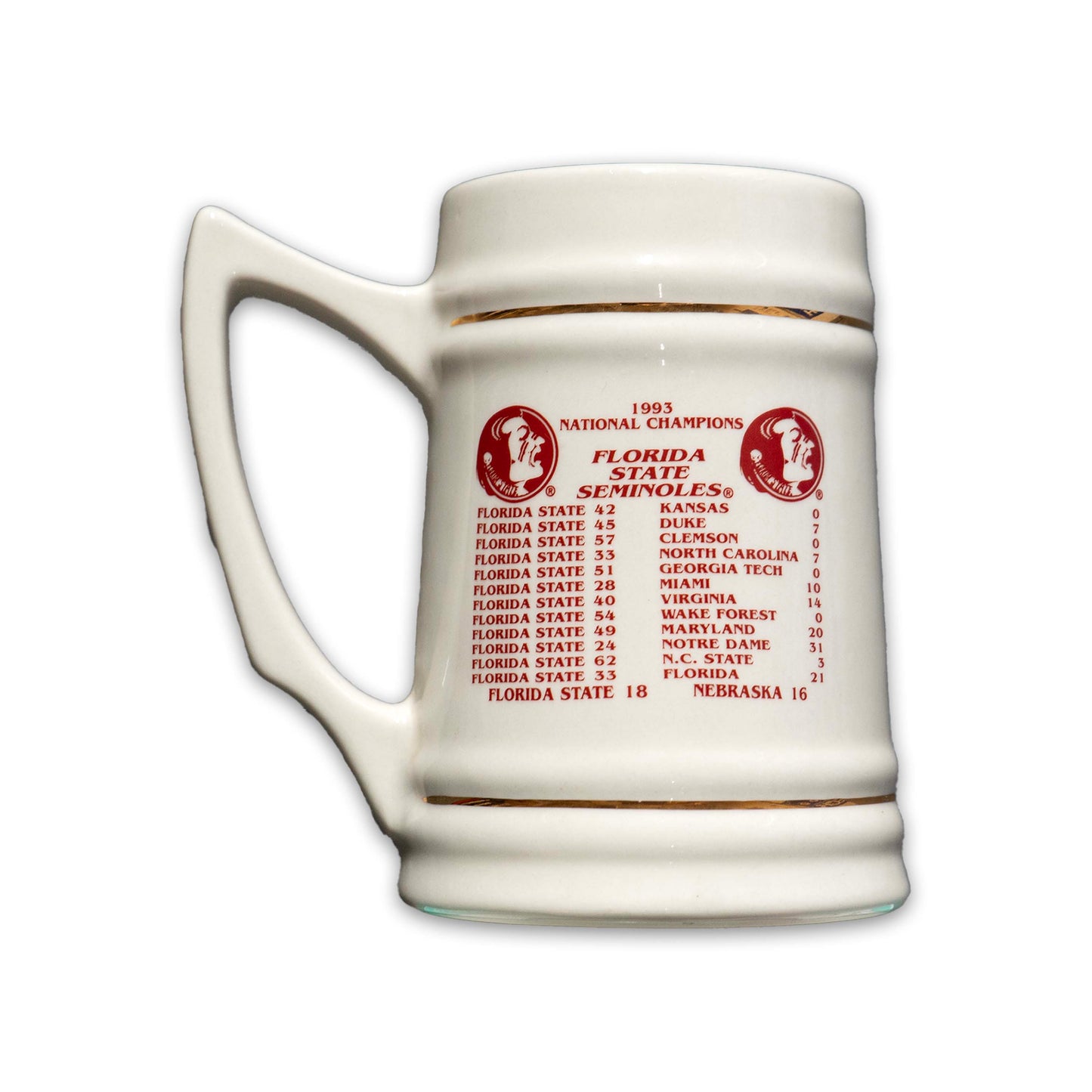FSU 1993 National Champs Stein