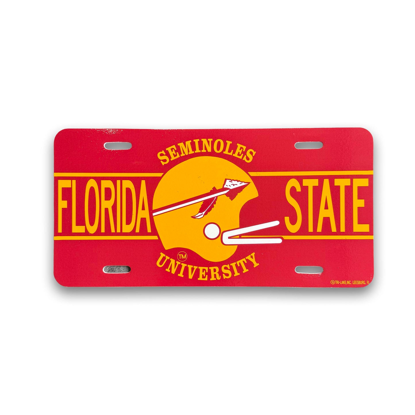 FSU Tri-Lake Helmet License Plate