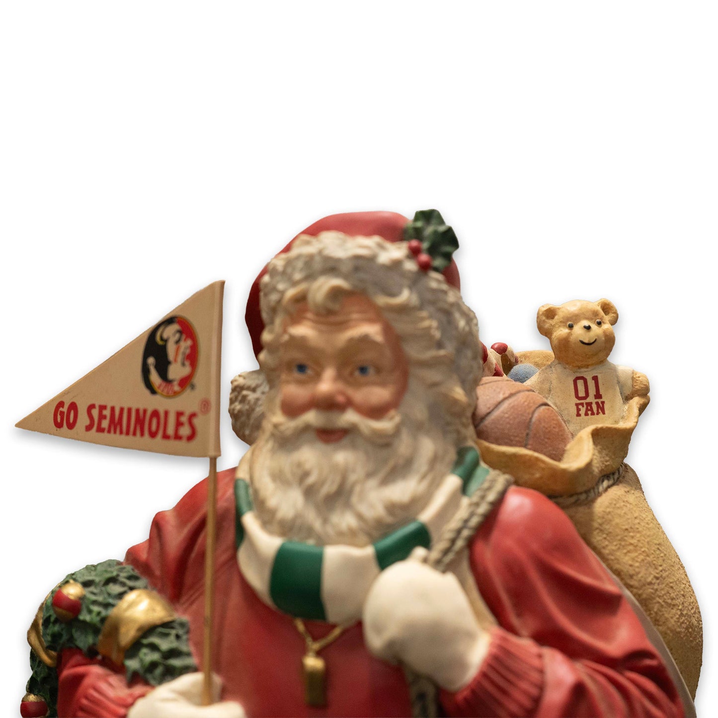 FSU Santa with Toy Bag Figurine