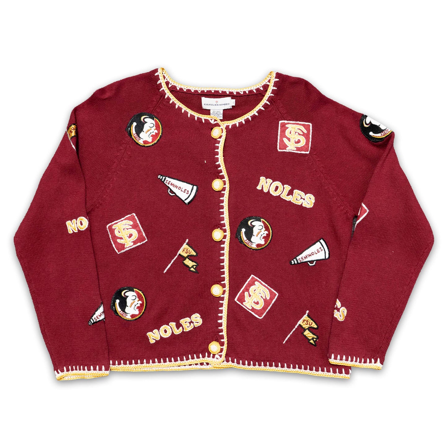 FSU Castles Sport Patch Cardigan