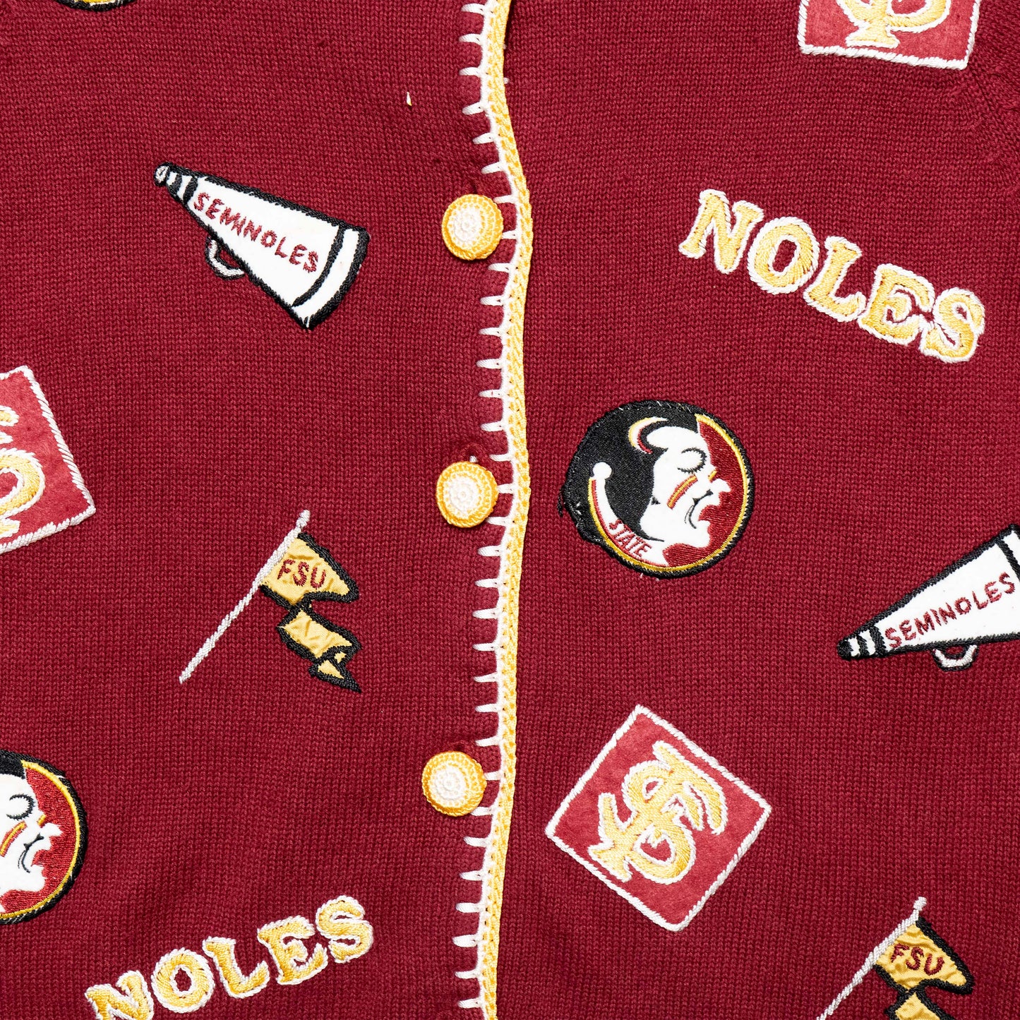 FSU Castles Sport Patch Cardigan