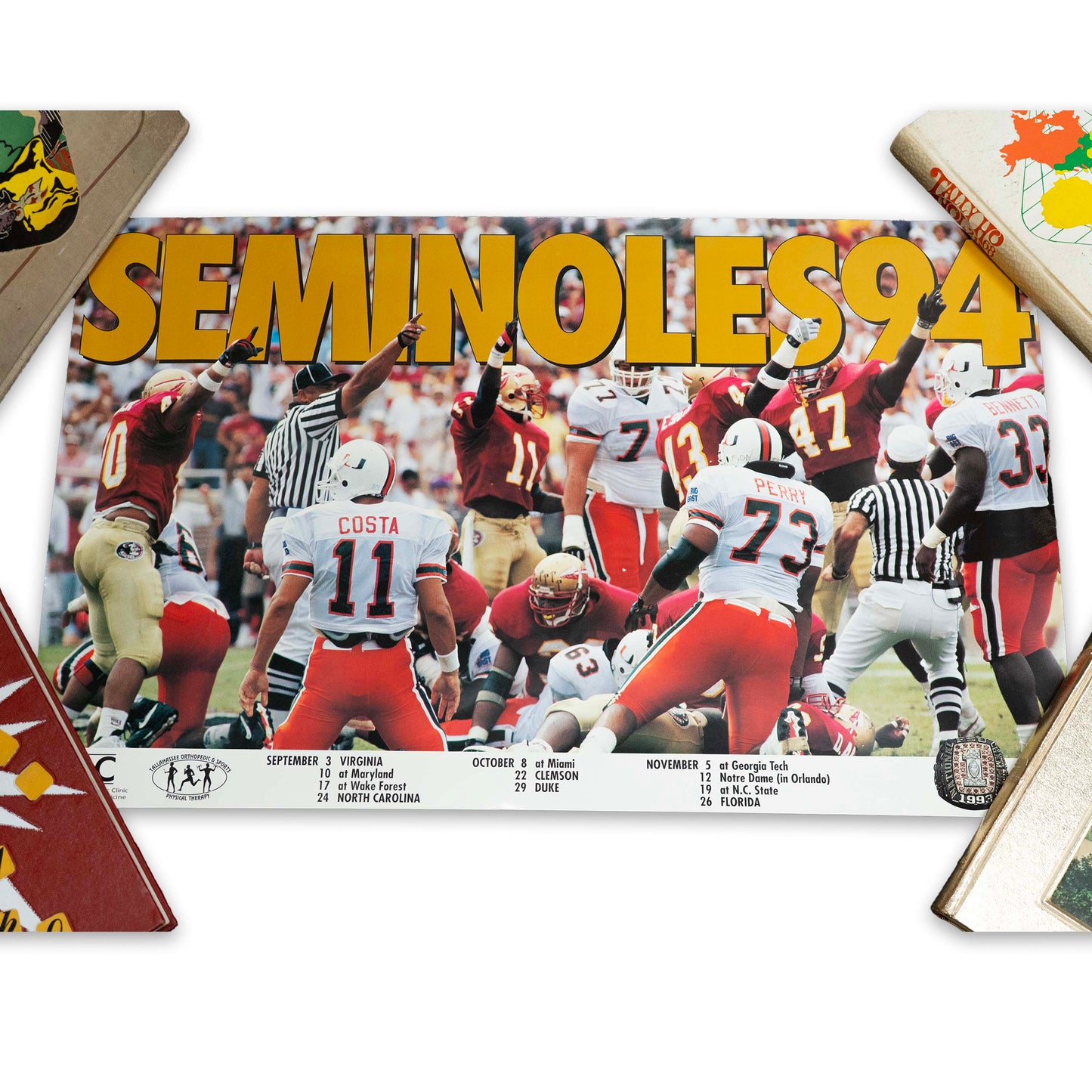 FSU 1994 Season Schedule Poster