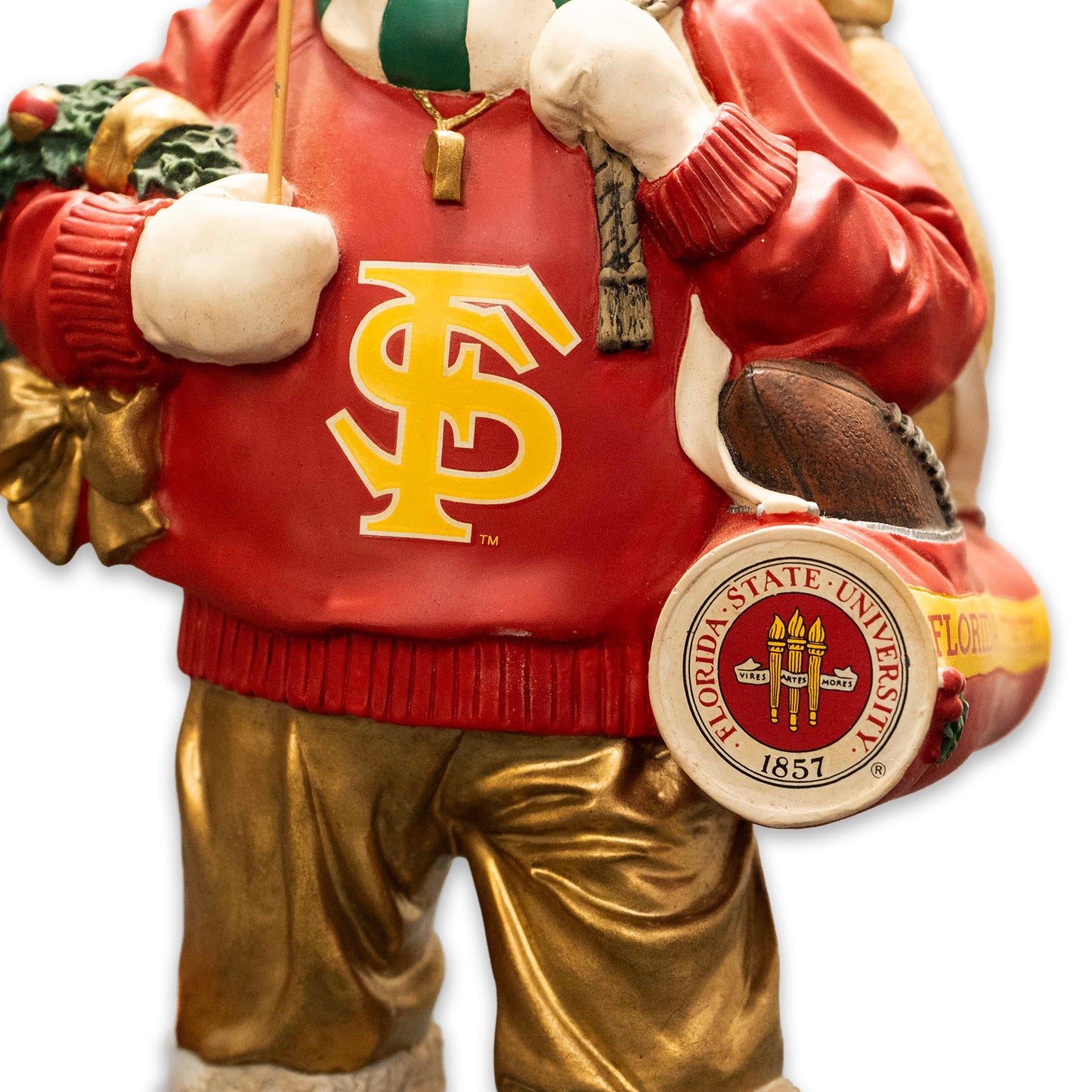 FSU Santa with Toy Bag Figurine