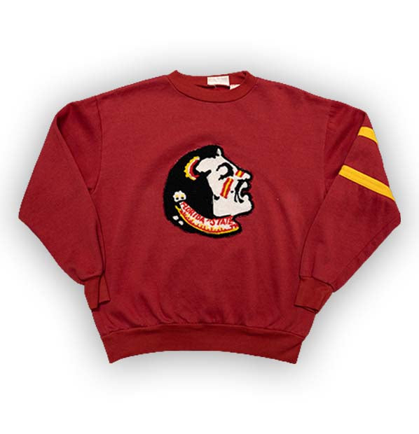 FSU Nutmeg Chenille Patch Sweatshirt