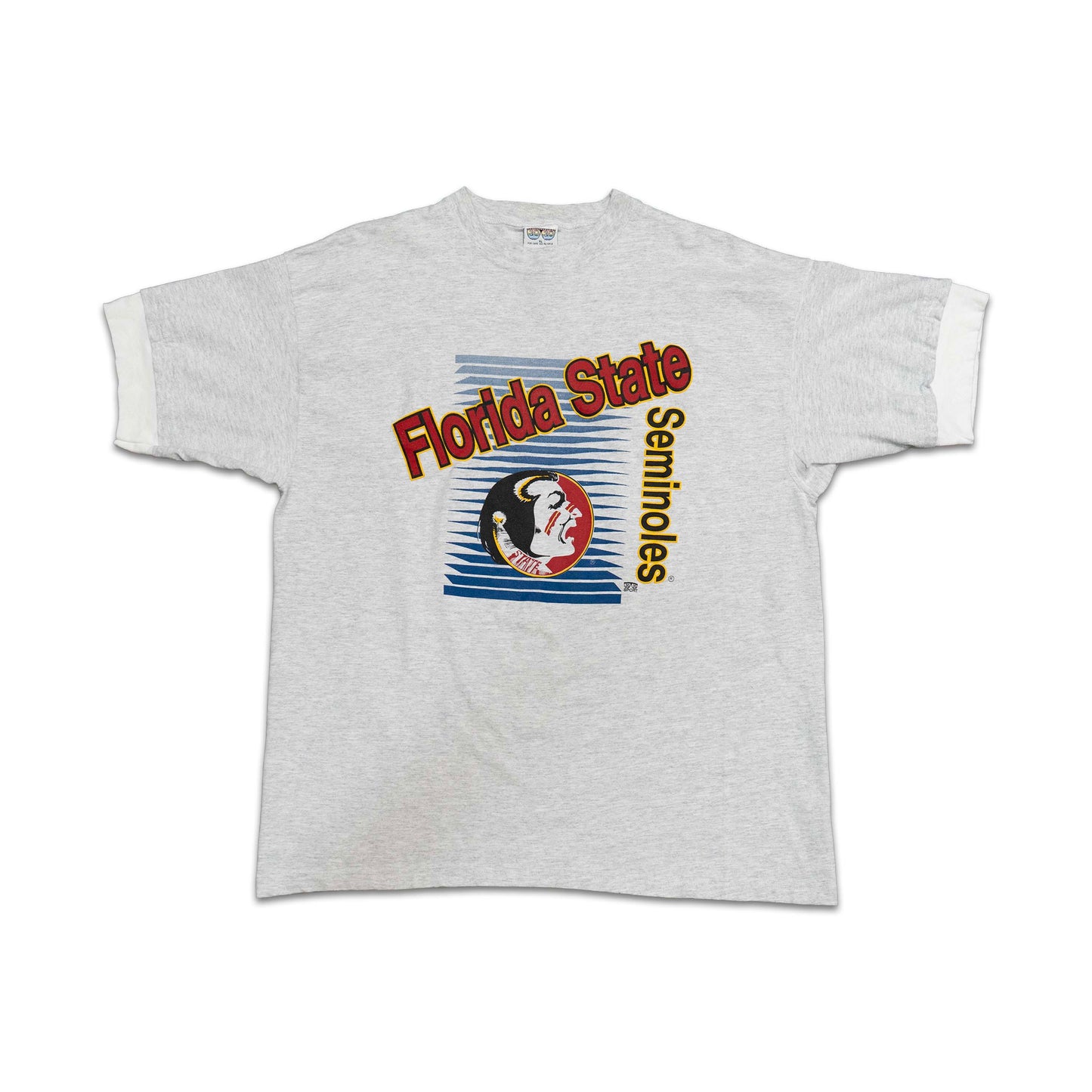 FSU 20/20 Grey Sideways Logo Tee