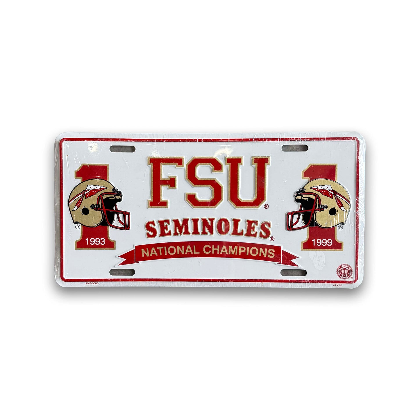 FSU '93 '99 Champs License Plate