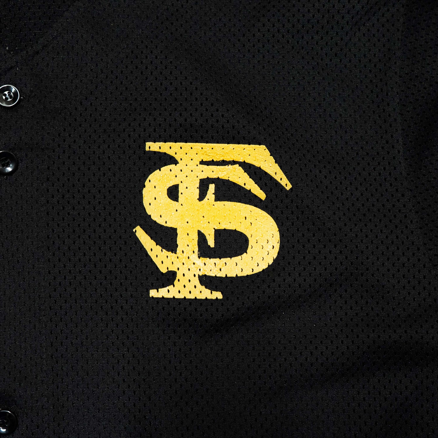 FSU "FS" Black Baseball Jersey
