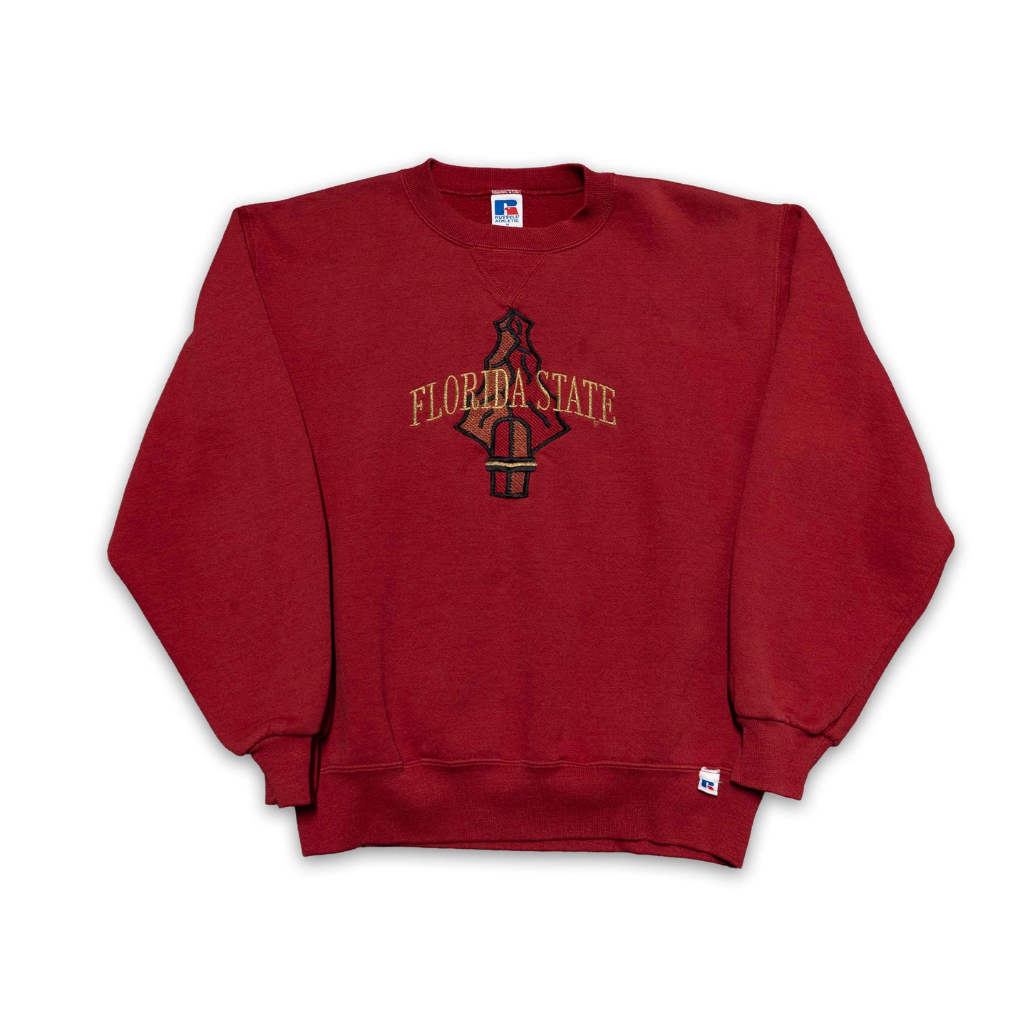 FSU Embroidered Spear Garnet Sweatshirt