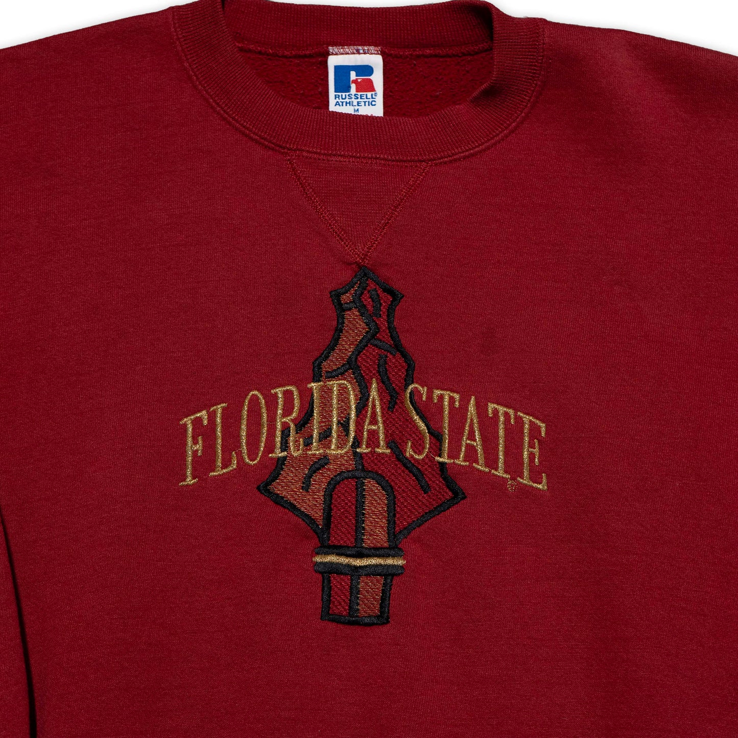 FSU Embroidered Spear Garnet Sweatshirt