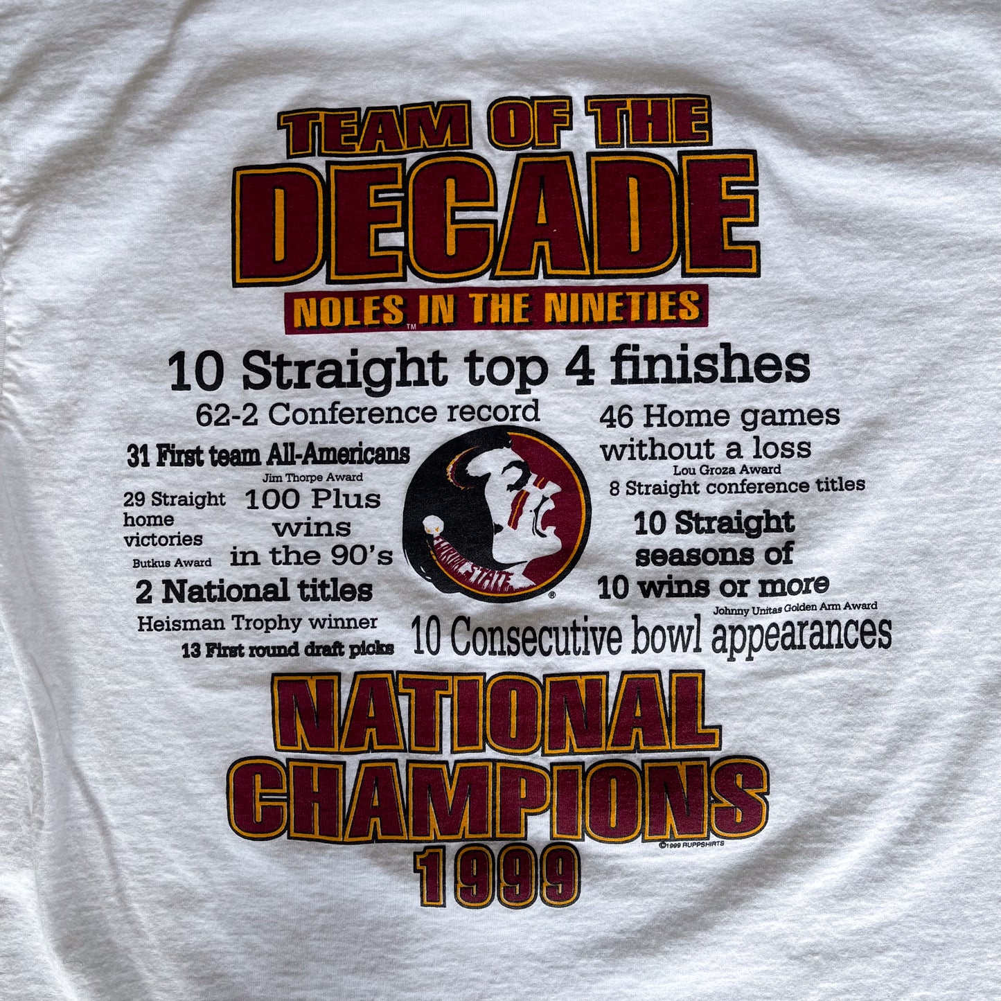 FSU 1999 Team of the Decade Shirt