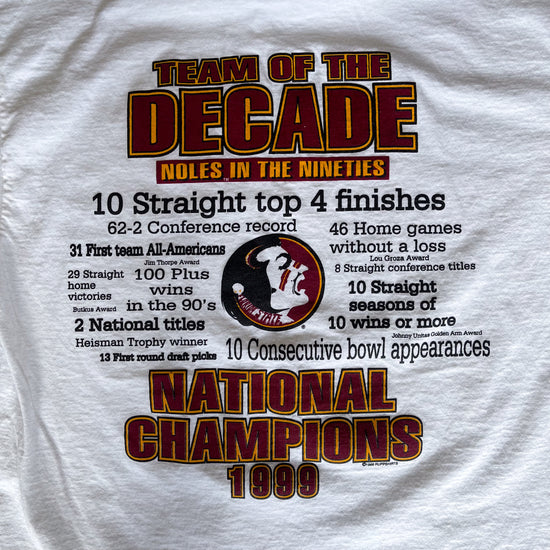 FSU 1999 Team of the Decade Shirt