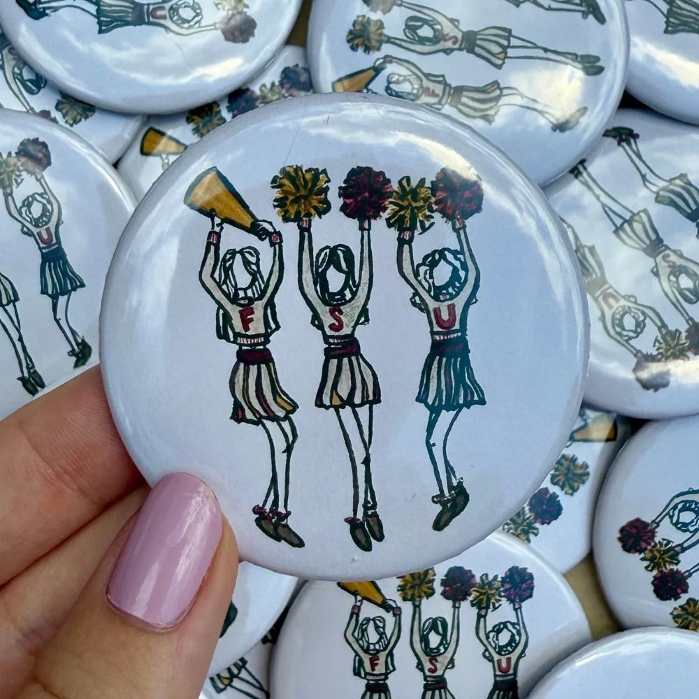 FSU Cheerleaders Button (AXN)