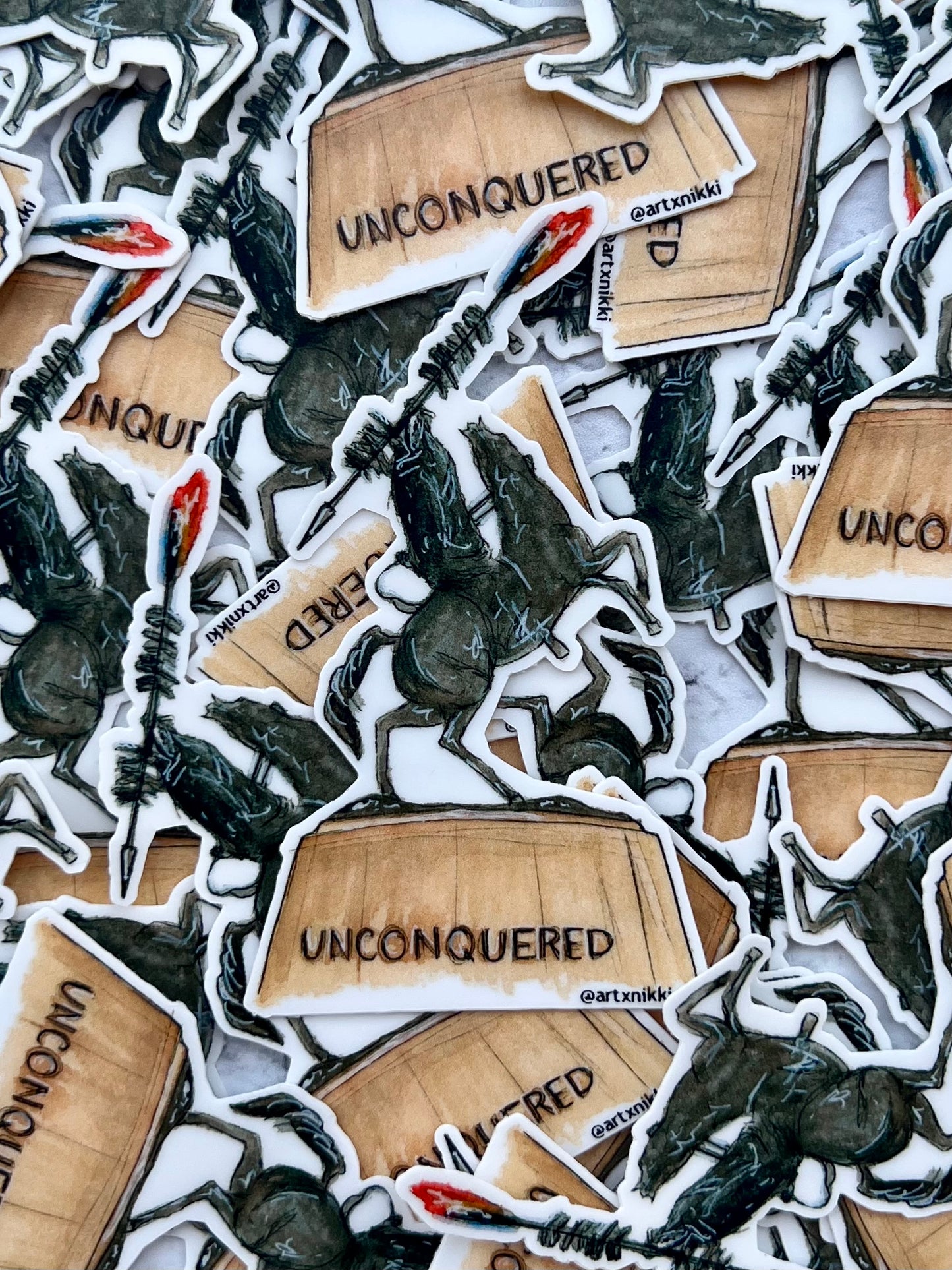 Unconquered Statue Sticker (AXN)