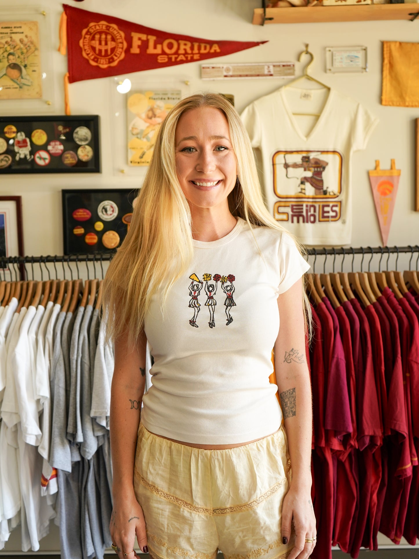 Picked x artxnikki FSU Cheerleader Tee