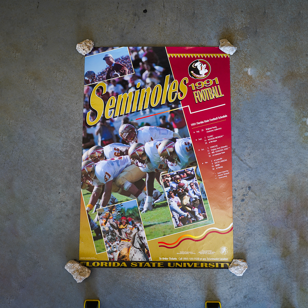 Seminoles 1991 Football Poster