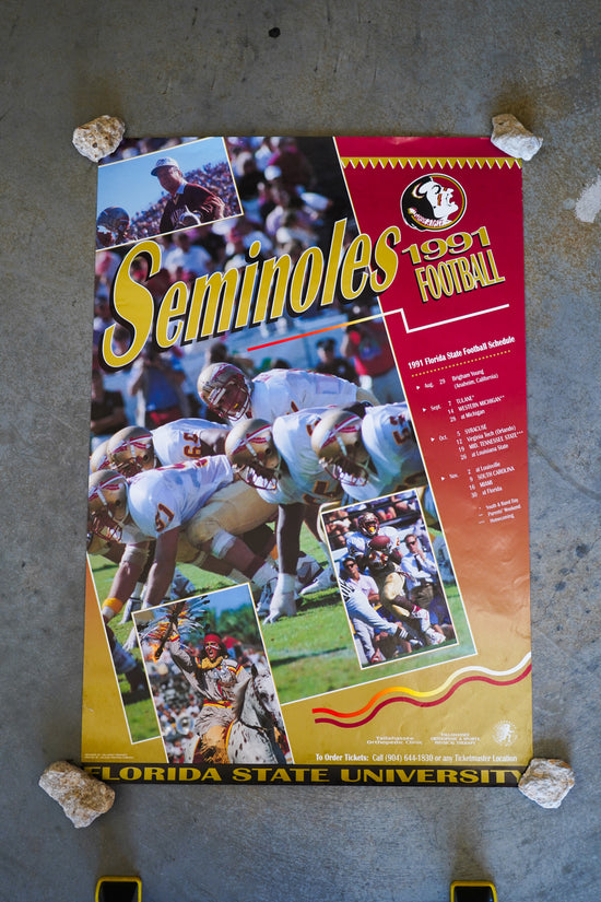 Seminoles 1991 Football Poster