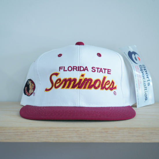 FSU Sports Specialties Double Line Script Hat (White Dome)