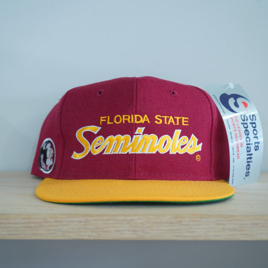 FSU Sports Specialties Double Line Script Hat (Garnet Dome)